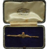 Royal Air Force (R.A.F.) 9ct Gold & Enamel Sweetheart Brooch in Box