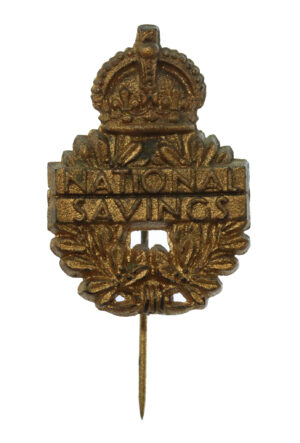 National Savings WW2 Plastic Economy Lapel Pin Badge
