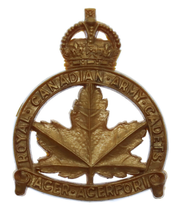 Royal Canadian Army Cadets WW2 Plastic Economy Cap Badge