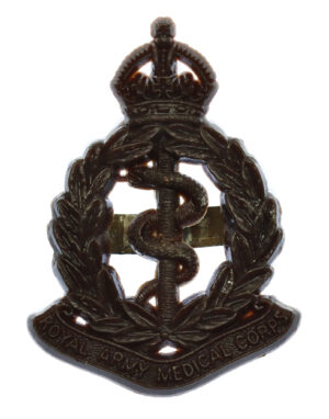 Royal Army Medical Corps (R.A.M.C.) WW2 Plastic Economy Cap Badge