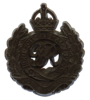 Royal Engineers WW2 Plastic Economy Cap Badge