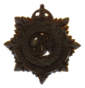 Royal Army Service Corps (R.A.S.C.) WW2 Plastic Economy Cap Badge