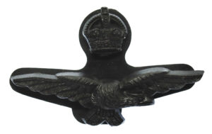 Royal Air Force (R.A.F.) Officer's WW2 Plastic Economy Cap Badge