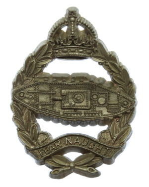 Royal Tank Regiment WW2 Plastic Economy Cap Badge