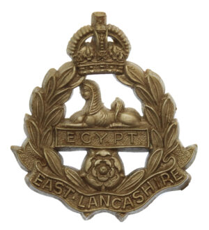 East Lancashire Regiment WW2 Plastic Economy Cap Badge