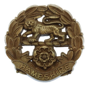 Hampshire Regiment WW2 Plastic Economy Cap Badge