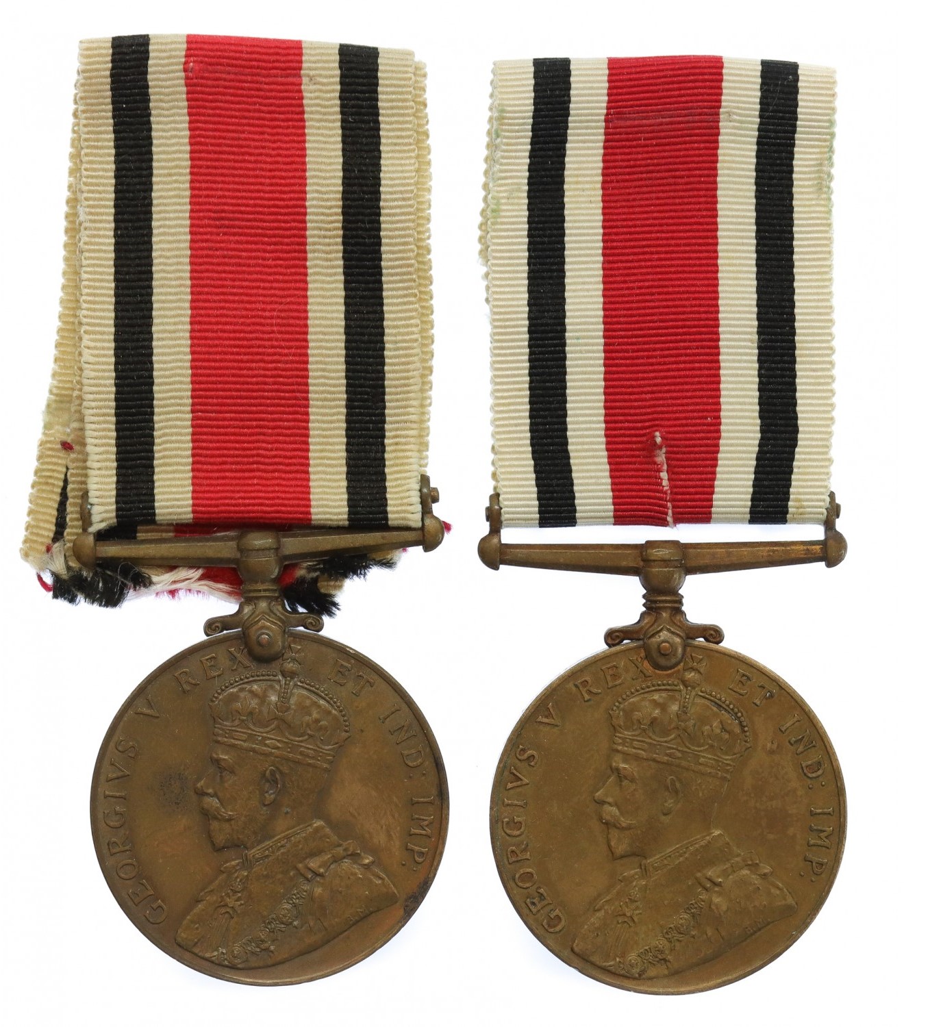 Father & Son Special Constabulary Long Service Medals - Insp. Ezra Duckering & Arthur E. Duckering