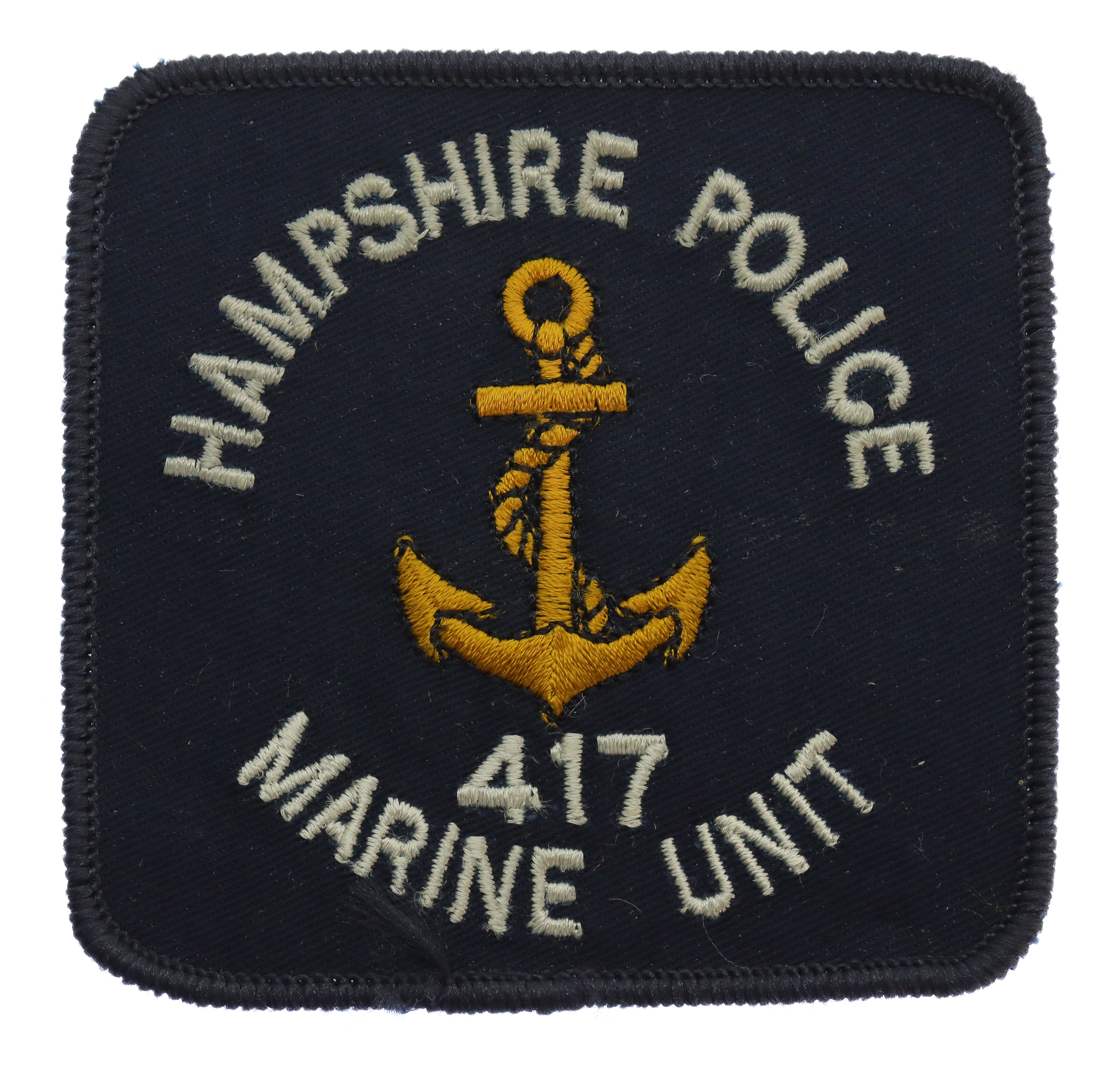 Hampshire Police Marine Unit Cloth Patch Badge