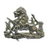 Rhodesia British South African Police Chrome Cap Badge 
