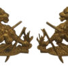 Pair of Rhodesia British South African Police Collar Badges