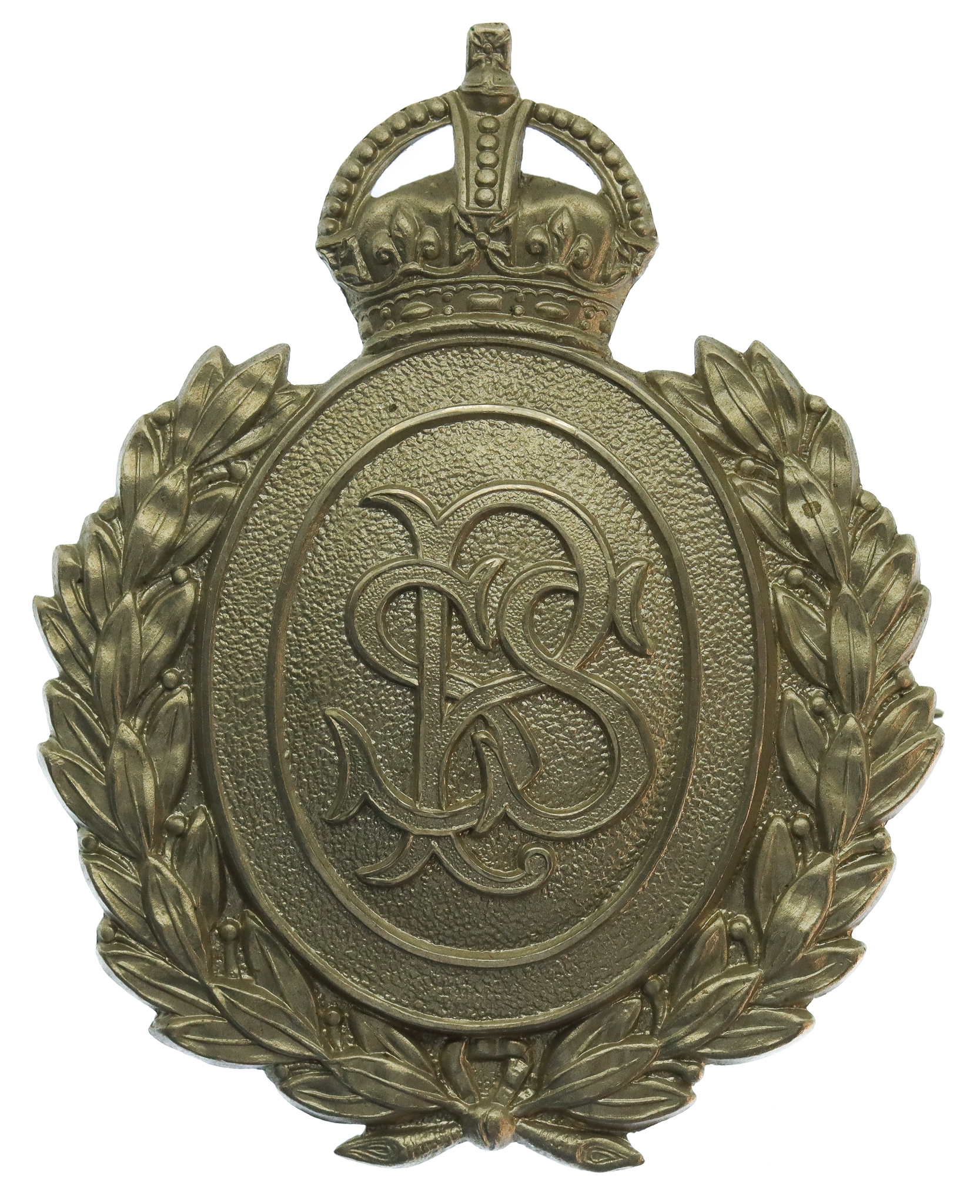 Straits Settlements Police Helmet Plate (c.1919-42)