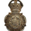 Yorkshire Dragoons Officer's Silvered Cap Badge - King's Crown
