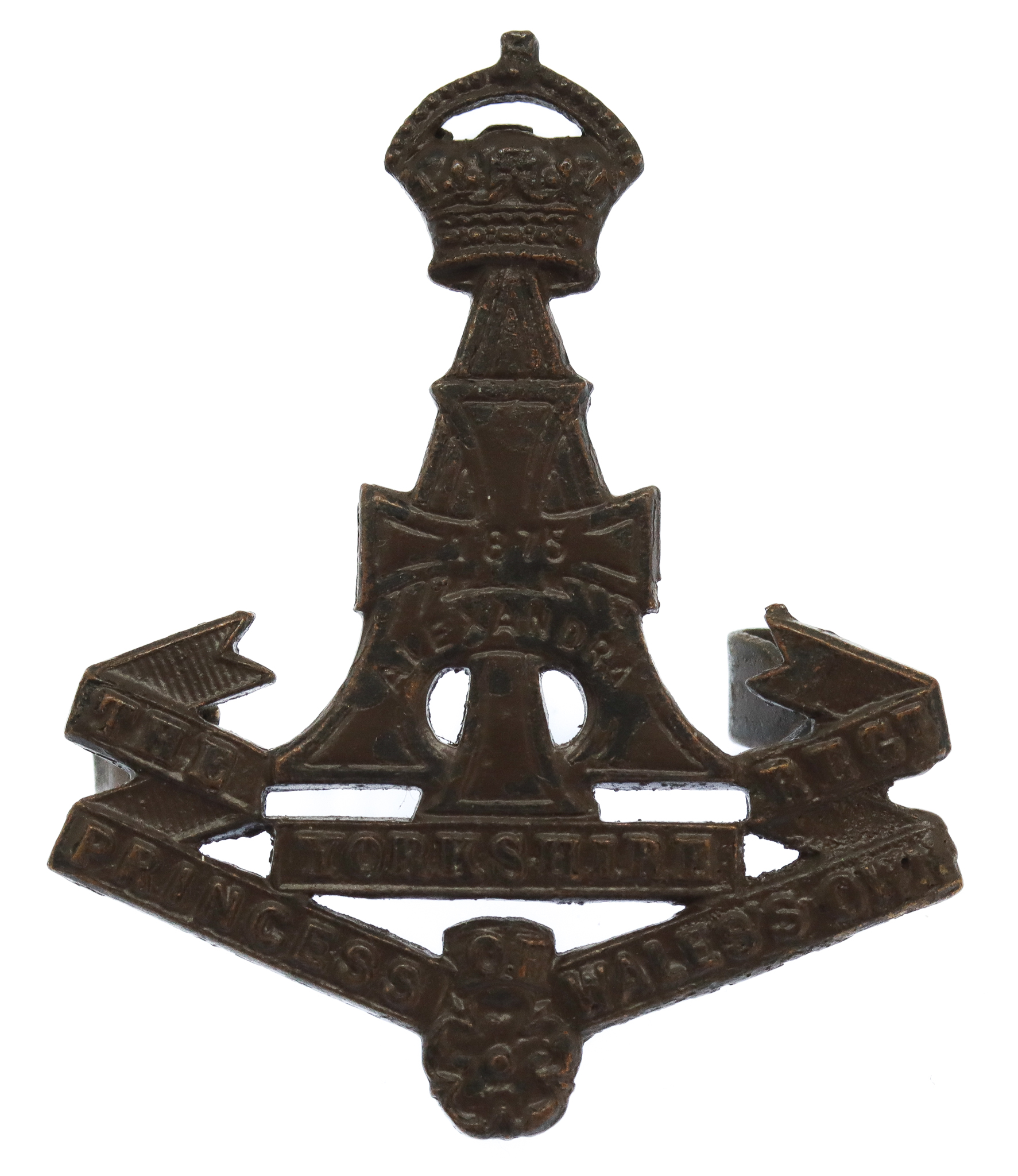 Yorkshire Regiment (Green Howards) Officer's Service Dress Cap Badge 