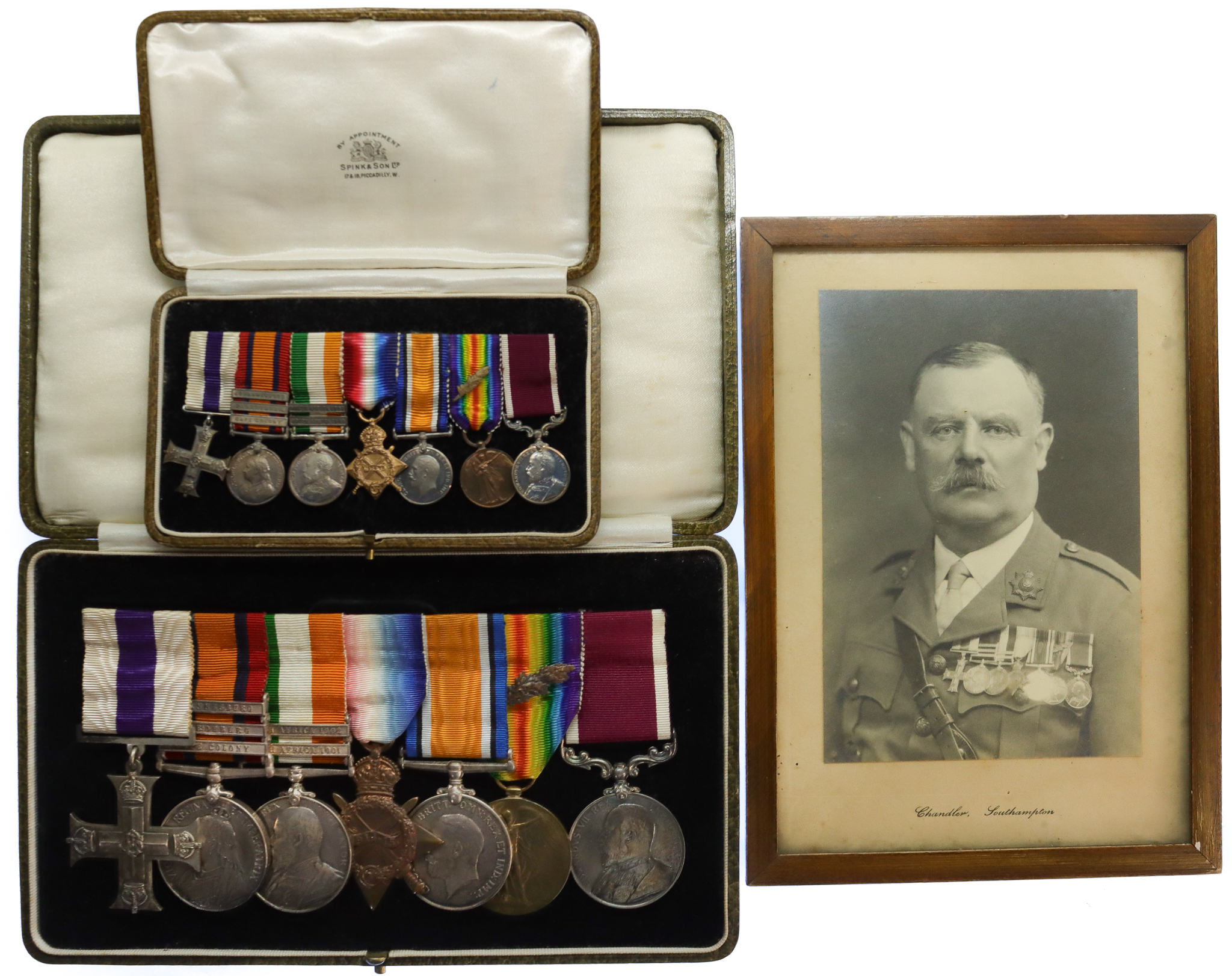 WW1 'Gallipoli' Hill 60 Military Cross and Twice Mentioned in Despatches Medal Group of Seven - Captain (Quartermaster) W.J. Saunders, 10th Bn. Hampshire Regiment