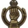 Royal Armoured Corps (R.A.C.) WW2 Plastic Economy Cap Badge 
