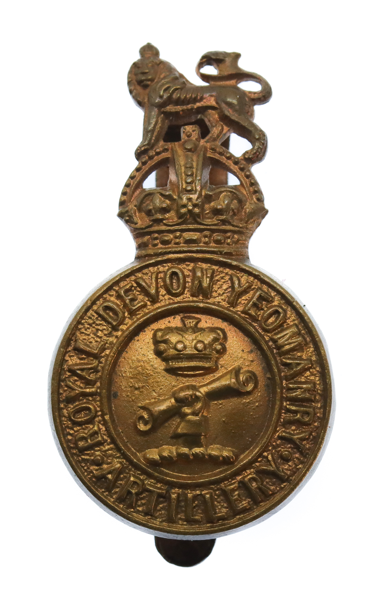 Royal Devon Yeomanry (Artillery) Cap Badge - King's Crown