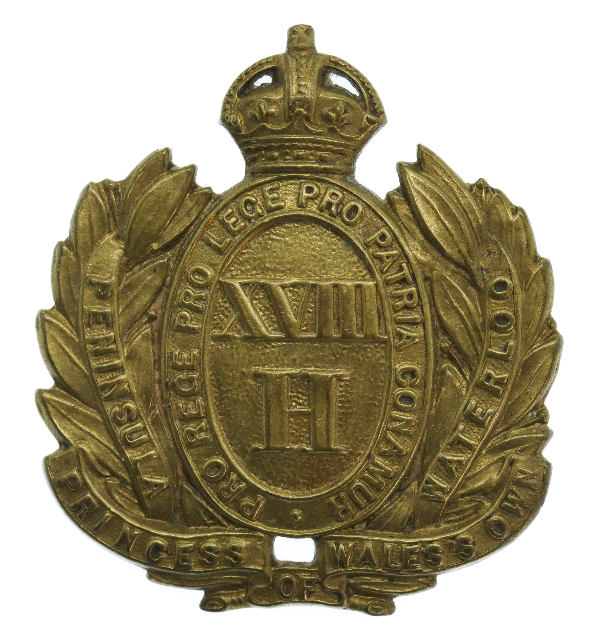 18th Hussars (Princess of Wales's Own) Cap Badge (c.1905-1910)