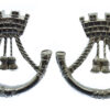 Pair of Somerset & Cornwall Light Infantry Anodised (Staybrite) Collar Badges