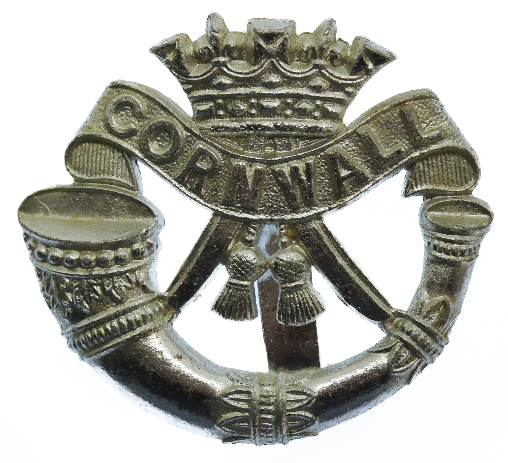 Duke of Cornwall's Light Infantry Anodised (Staybrite) Cap Badge
