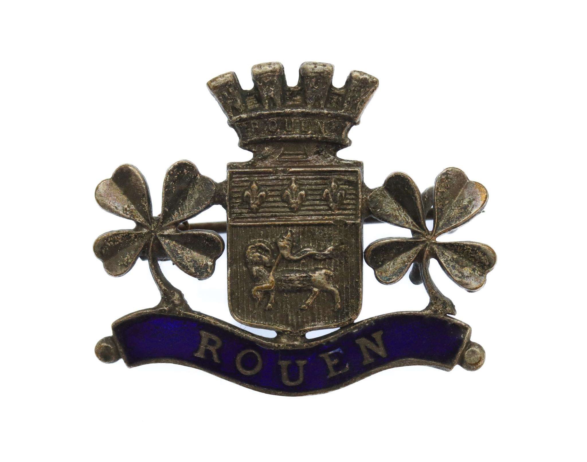 WW1 Rouen Enamelled Sweetheart Brooch
