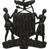 Zambia Defence Force Black Anodised Cap Badge
