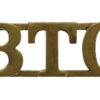 Bank Top Cadets (B.T.C.) Shoulder Title
