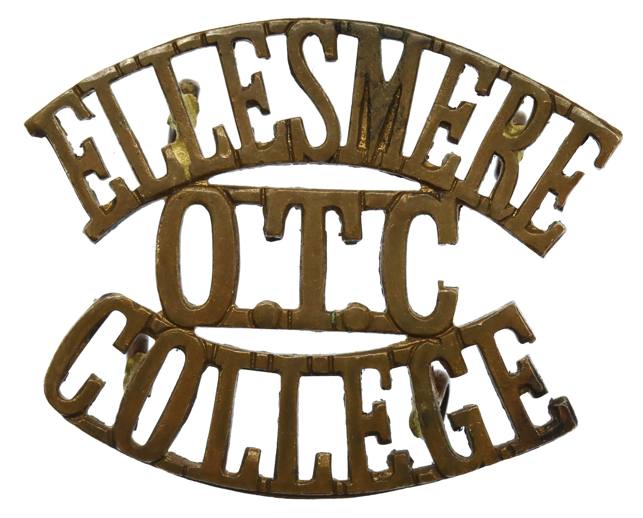 Ellesmere College O.T.C. (ELLESMERE/O.T.C./COLLEGE) Shoulder Title