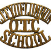City of London School O.T.C. (CITY OF LONDON/O.T.C./SCHOOL) Shoulder Title