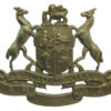 South African Railways Police White Metal Cap Badge
