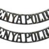 Pair of Kenya Police (KENYA POLICE) Chrome Shoulder Titles