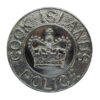 Cook Islands Police Chrome Cap Badge - Queen's Crown