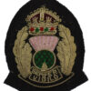 Scottish Police Forces Bullion Cap Badge - King's Crown