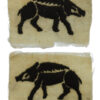 Pair of Hampshire County Division Cloth Formation Signs