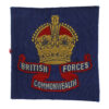 British Commonwealth Forces Cloth Formation Sign - King's Crown