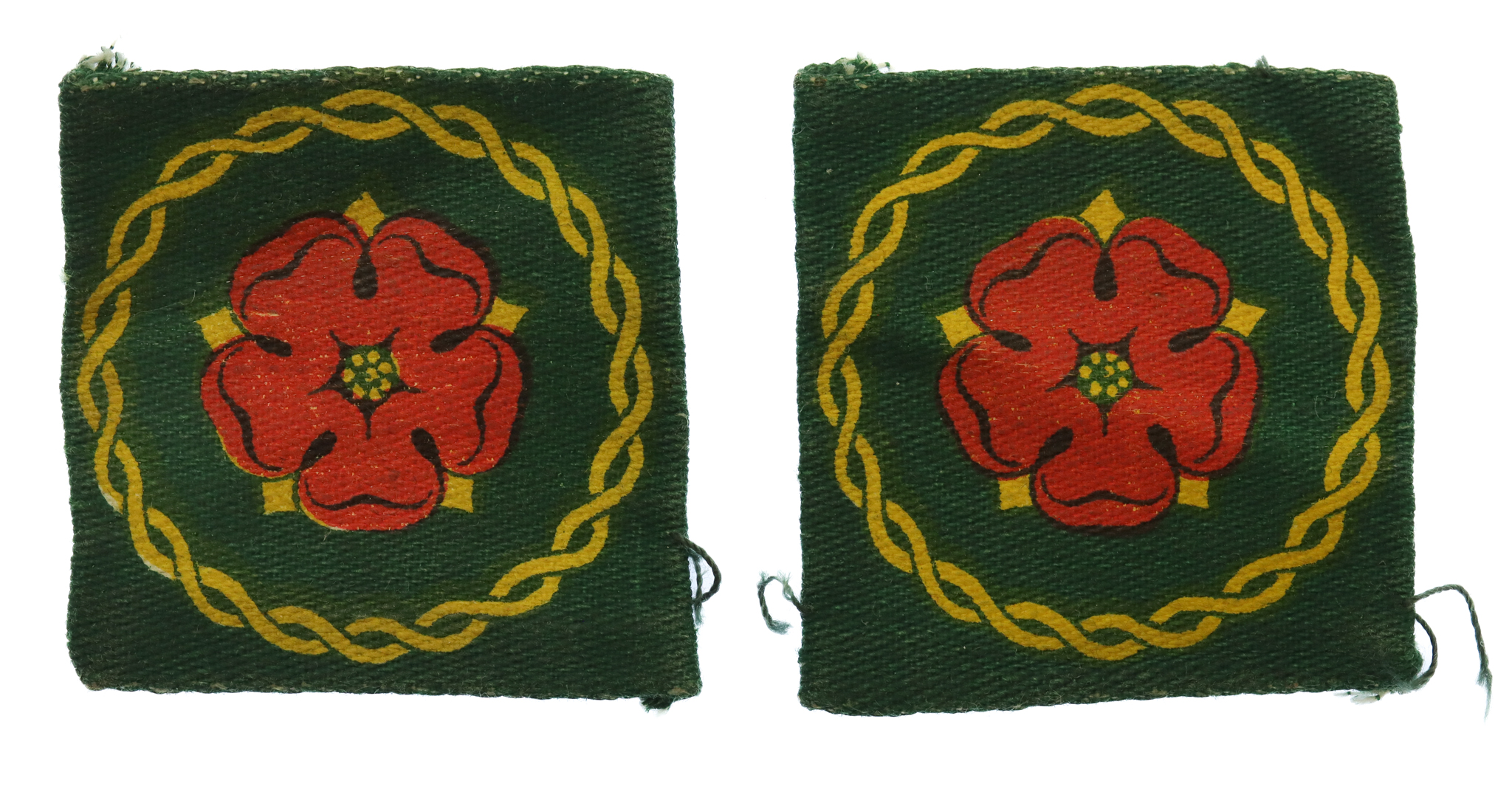 Pair of Lancashire & Border District Printed Formation Signs