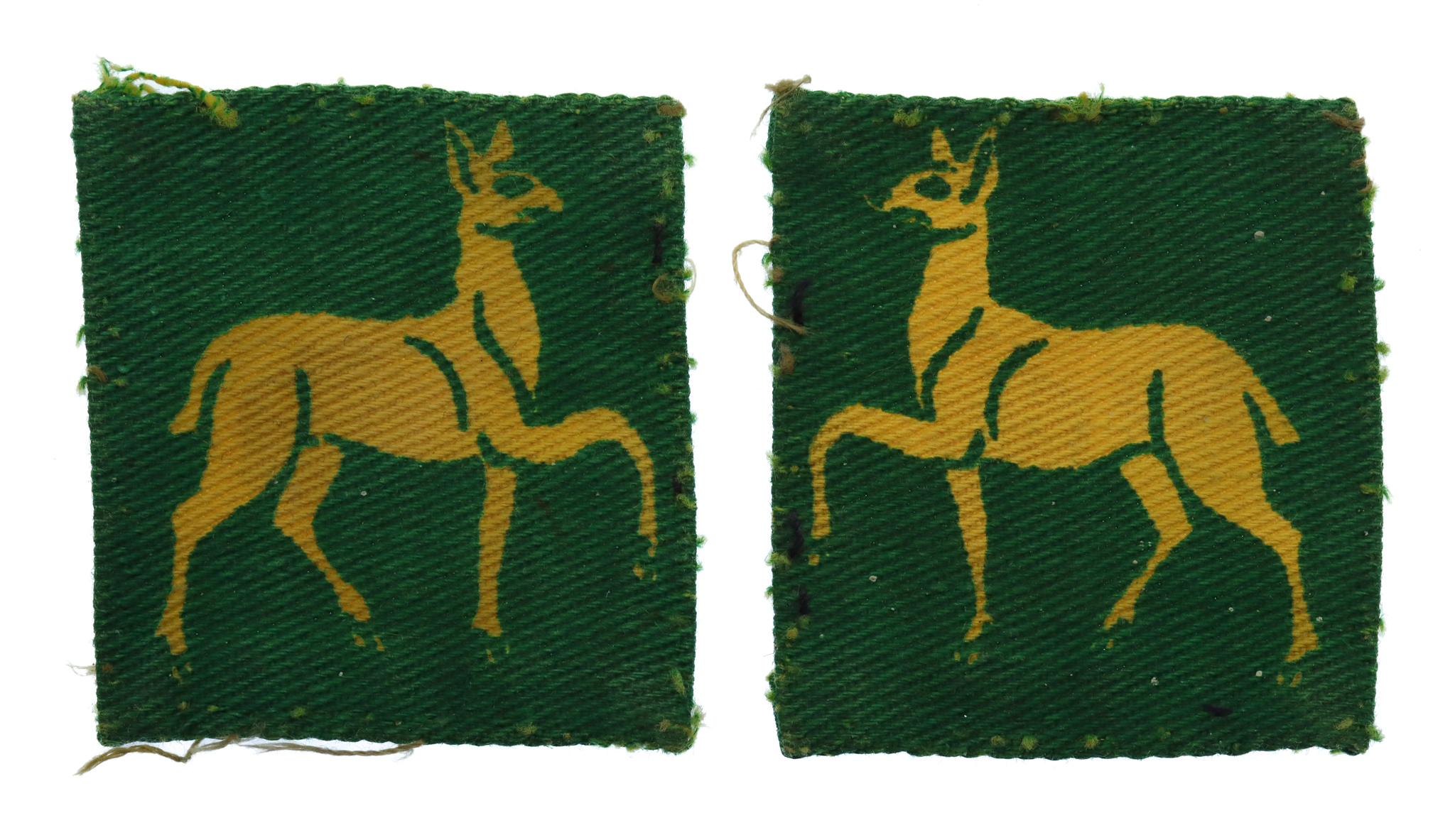 Pair of South West District Printed Formation Signs (2nd Pattern)