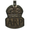 WW2 Air Raid Precautions (A.R.P.) Hallmarked Silver Lapel Badge