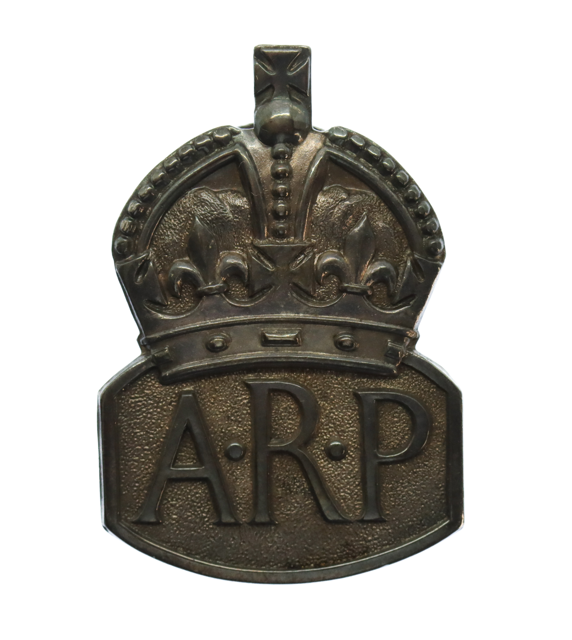 WW2 Air Raid Precautions (A.R.P.) Hallmarked Silver Lapel Badge