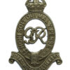 George VI Royal Horse Artillery (R.H.A.) White Metal Cap Badge