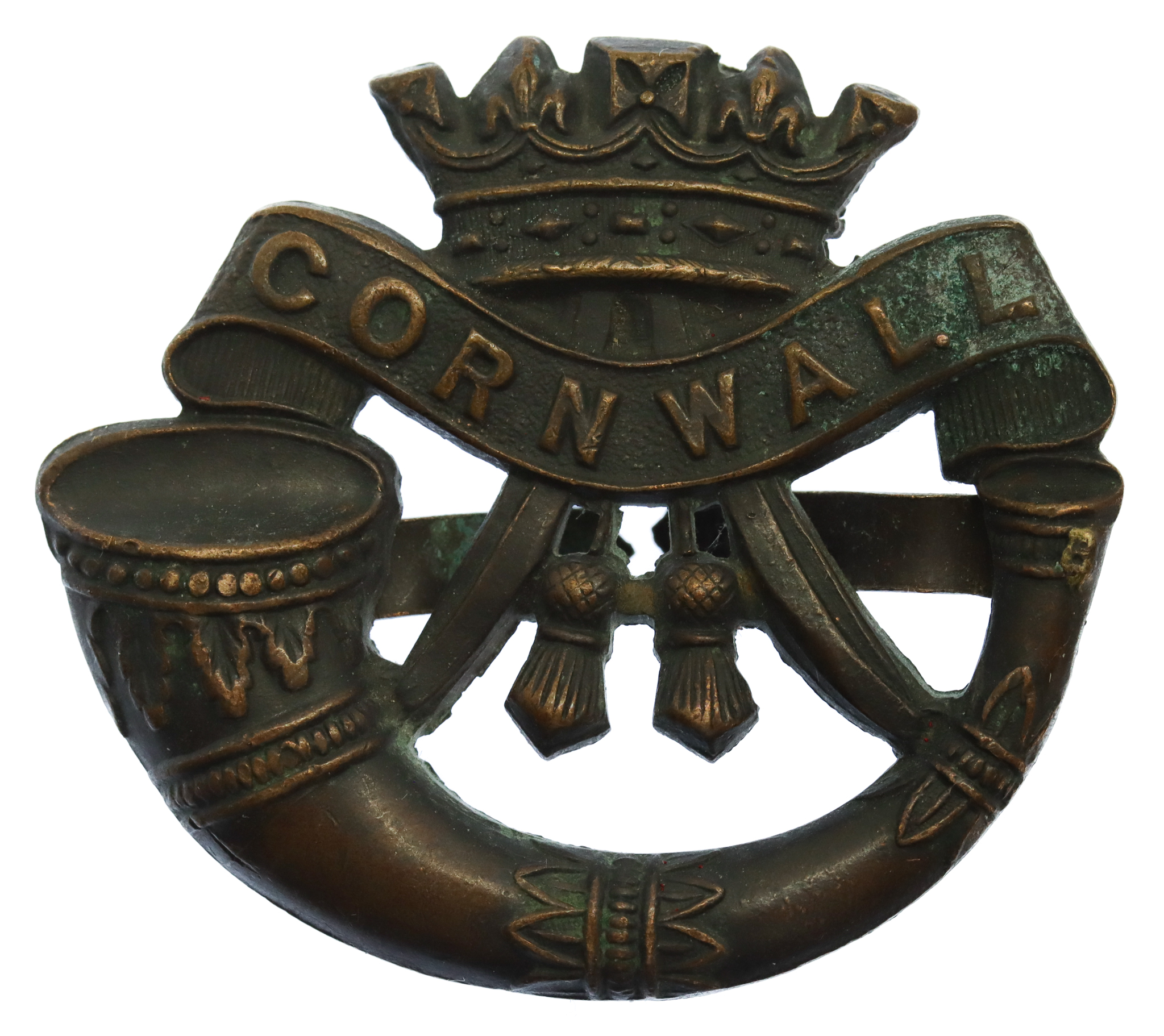 Duke of Cornwall's Light Infantry Officer's Service Dress Cap Badge