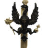 14th/20th King's Hussars Black Anodised (Staybrite) Cap Badge