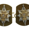 Pair of Worcestershire & Sherwood Foresters Anodised (Staybrite) Collar Badges