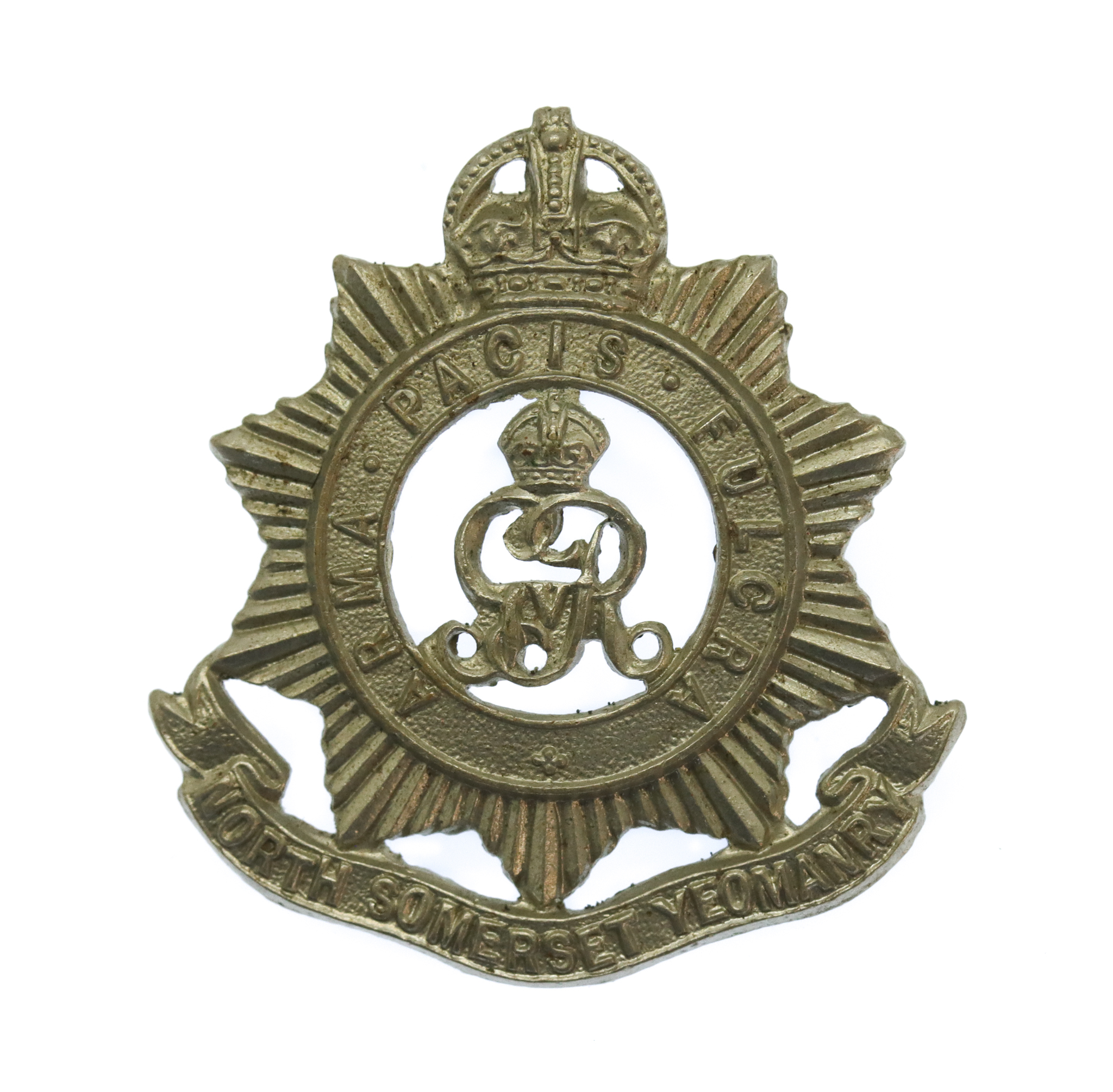 George V North Somerset Yeomanry Collar Badge