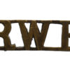 Royal Welsh Fusiliers (R.W.F.) Shoulder Title