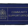 Metropolitan Police Community Support Officer Cloth Patch Badge