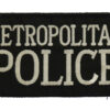 Metropolitan Police Cloth Patch Badge (Black)