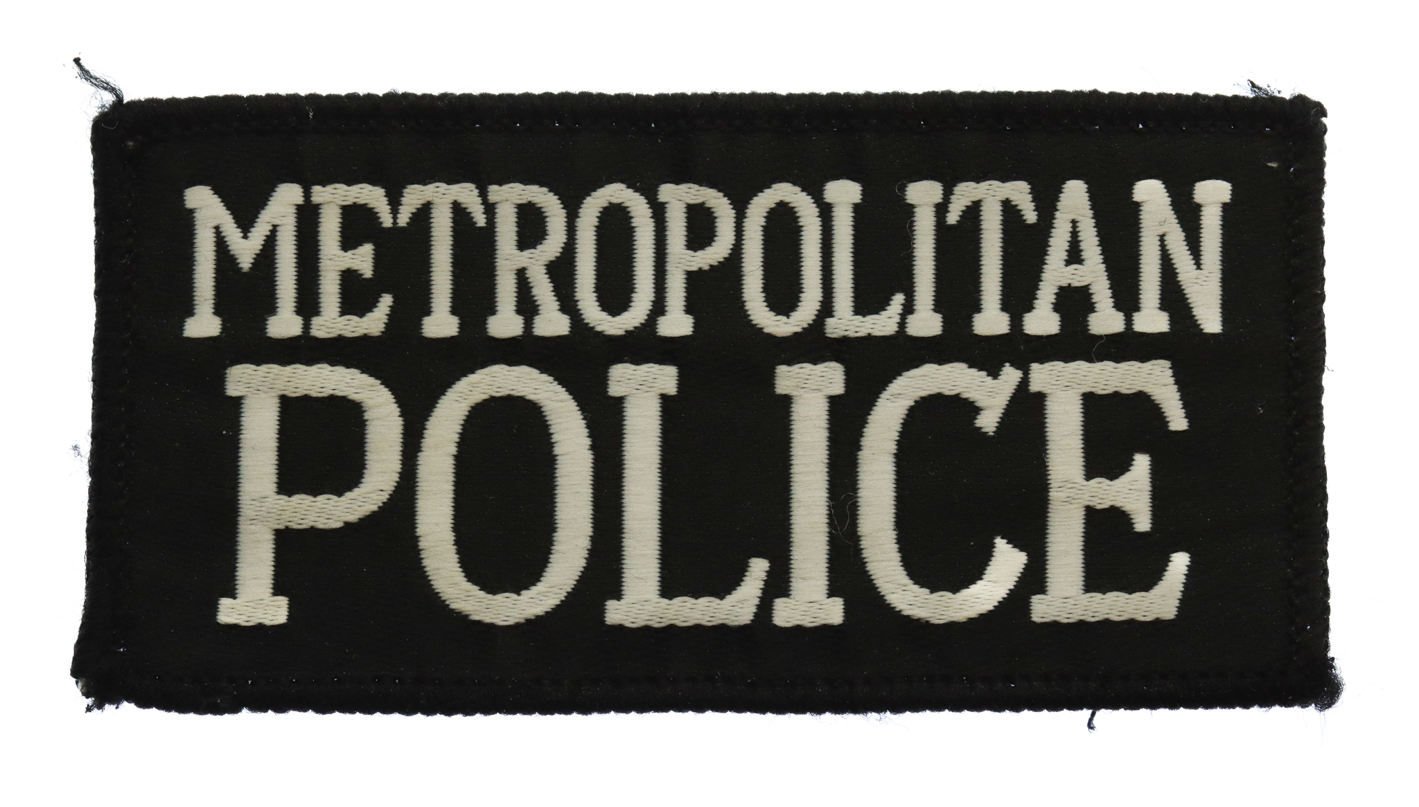 Metropolitan Police Cloth Patch Badge (Black)