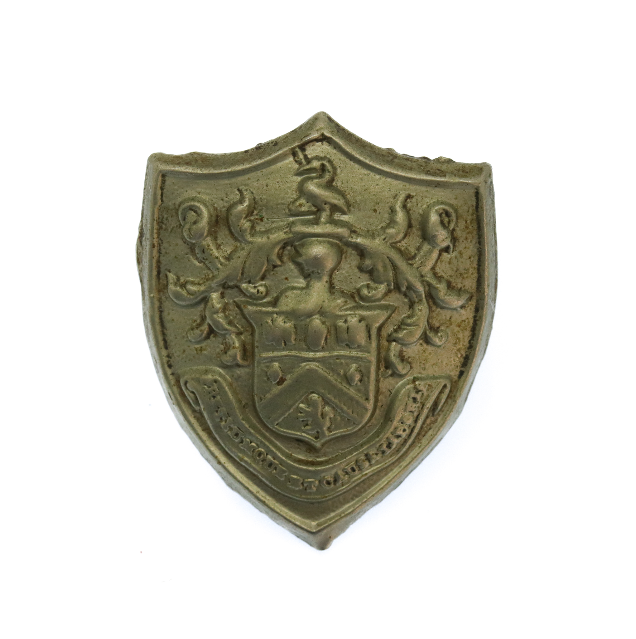Victorian Burnley Borough Police White Metal Collar Badge