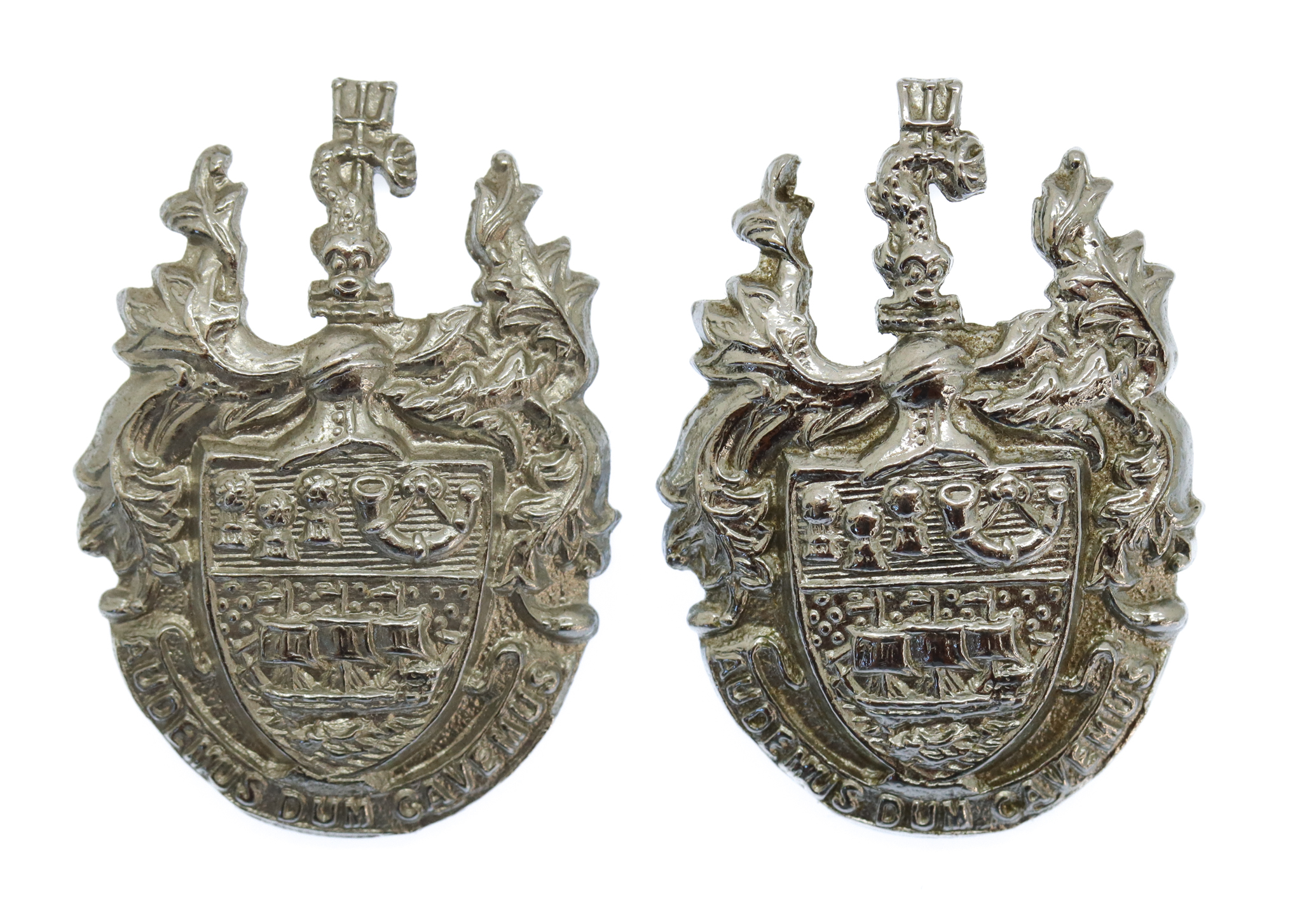 Pair of Wallasey Borough Police Collar Badges