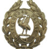 Liverpool City Police White Metal Wreath Helmet Plate 